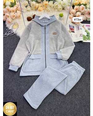 ЖЕНСКИЙ КОСТЮМ ДВОЙКА ТКАНЬ ФЛИС + БАРАШКА