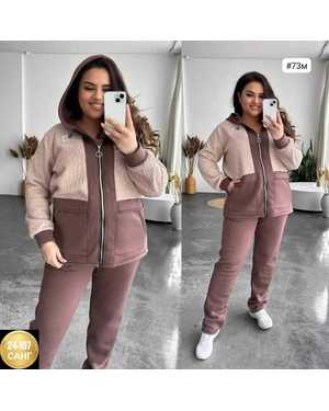 ЖЕНСКИЙ КОСТЮМ ДВОЙКА ТКАНЬ ФЛИС + БАРАШКА