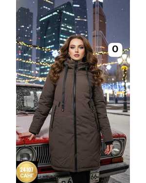 КУРТКА ТКАНЬ ПЛАЩЕВКА С ПОЛНОЙ ПОДКЛАДКОЙ (НАПОЛНИТЕЛЬ ХОЛОФАЙБЕР)