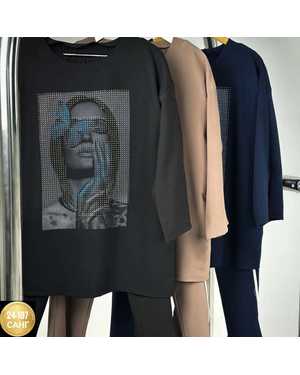 ЖЕНСКИЙ КОСТЮМ ДВОЙКА ТКАНЬ ТРИКОТАЖ