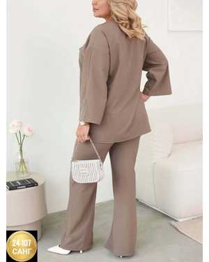 ЖЕНСКИЙ КОСТЮМ ДВОЙКА ТКАНЬ ТРИКОТАЖ