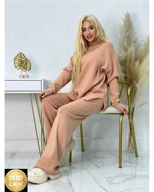 ЖЕНСКИЙ КОСТЮМ ТКАНЬ ТРИКОТАЖ, ЭКО КОЖА