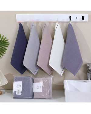 Полотенце вафельное. Размер 35/35 см В упаковке 12 шт разные цвета