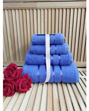 Набор полотенец из 4-шт материал махра состав 100% хлопок Размеры 70-130-1-шт 50-80-1-шт 40-60-1-шт 30-50-1-шт