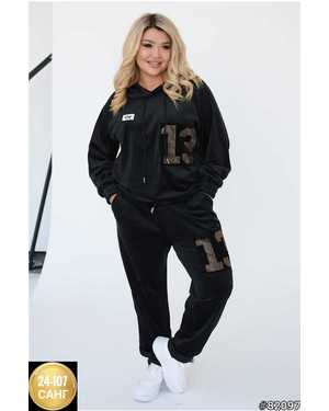 ЖЕНСКИЙ КОСТЮМ ДВОЙКА ТКАНЬ ВЕЛЮР