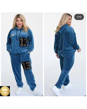 ЖЕНСКИЙ КОСТЮМ ДВОЙКА ТКАНЬ ВЕЛЮР