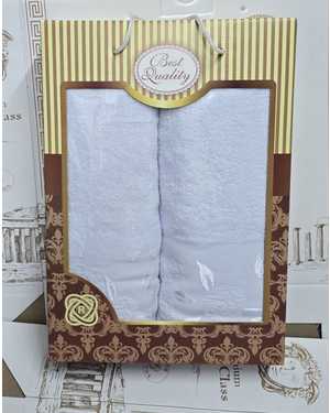 Набор из двух махровых полотенец Состав хлопок 100% Размеры 70/130 см 1 шт 50/80 см 1 шт