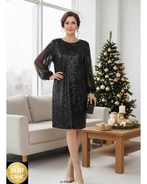 ПЛАТЬЕ ТКАНЬ ПАЙЕТКА