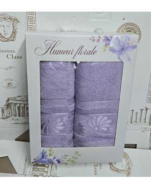 Набор из двух махровых полотенец Состав хлопок 100% Размеры 70/130 см 1 шт 50/80 см 1 шт