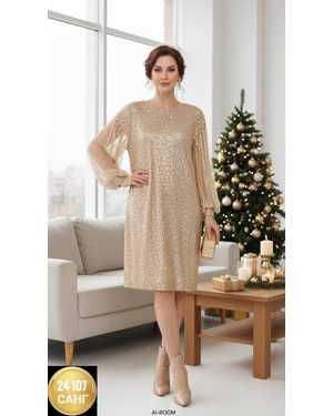 ПЛАТЬЕ ТКАНЬ ПАЙЕТКА