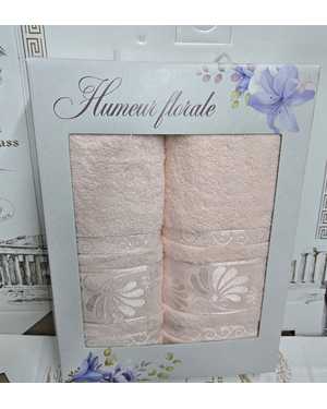 Набор из двух махровых полотенец Состав хлопок 100% Размеры 70/130 см 1 шт 50/80 см 1 шт