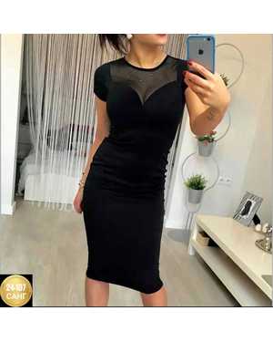 ПЛАТЬЕ ТКАНЬ КРЕПУН + СЕТКА