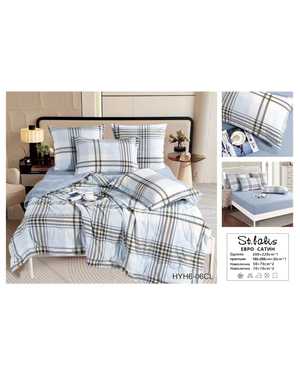 Комплект постельного белья с готовым одеялом материал хлопок вискоза Простынь на резинке(возможно замена на похожее)