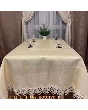 Скатерть Брюссель материал ткани 100% полиэстер Размер 120 на 150см
