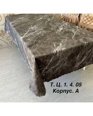 Скатерть Клеенка на тканевой основе с узором мрамор Размер 110 на 140см