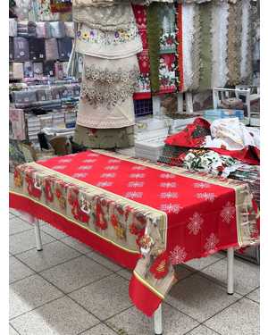 Новогодняя скатерть Размер 120 на 150см