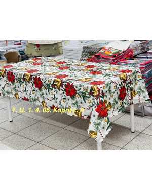 Новогодняя скатерть Размер 120 на 150см