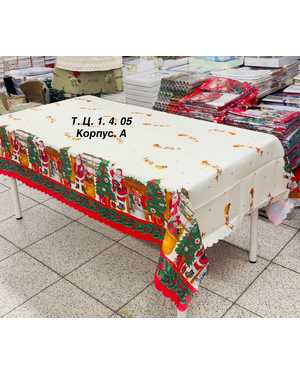 Новогодняя скатерть Размер 150 на 220см
