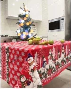 Новогодняя скатерть Размер 110 на 150см