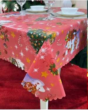 Распродажа. Новогодняя скатерть клеёнка Размер 110на140см без выбора