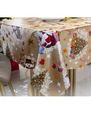 Распродажа. Новогодняя скатерть клеёнка Размер 110на140см без выбора