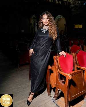 ЖЕНСКОЕ ПЛАТЬЕ ТКАНЬ ЛЮРЕКС