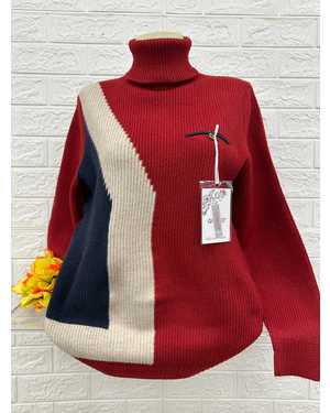 СВИТЕР ТКАНЬ 48% КАШЕМИР; 29% ШЕРСТЬ; 18% ХЛОПОК; 5% ЭЛАСТАН