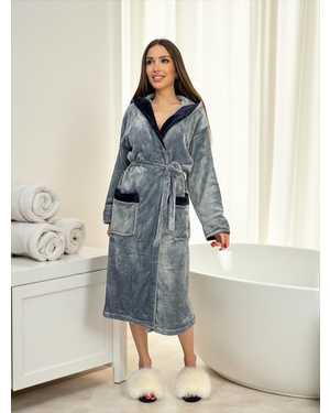 Женский махровый халат