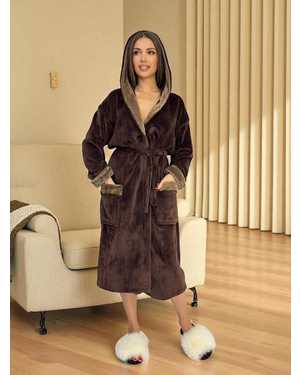 Женский махровый халат