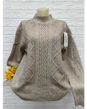 СВИТЕР ТКАНЬ 48% КАШЕМИР, 29% ШЕРСТЬ, 18% ХЛОПОК, 5% ЭЛАСТАН