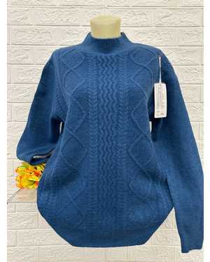 СВИТЕР ТКАНЬ 48% КАШЕМИР, 29% ШЕРСТЬ, 18% ХЛОПОК, 5% ЭЛАСТАН