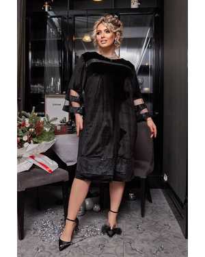 ПЛАТЬЕ В РАЗМЕР ТКАНЬ КОРОЛЕВСКИЙ ВЕЛЮР