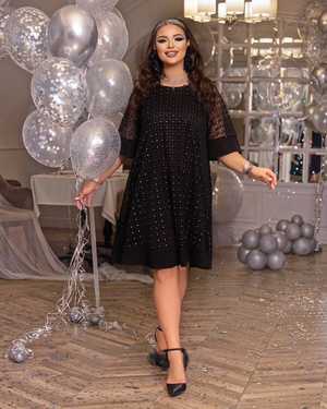 ПЛАТЬЕ В РАЗМЕР ТКАНЬ СЕТКА + ПОДКЛАД