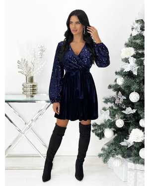 ПЛАТЬЕ В РАЗМЕР ТКАНЬ ПАЙЕТКА+КОРОЛЕВСКИЙ ВЕЛЮР