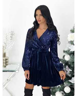 ПЛАТЬЕ В РАЗМЕР ТКАНЬ ПАЙЕТКА+КОРОЛЕВСКИЙ ВЕЛЮР