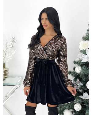 ПЛАТЬЕ В РАЗМЕР ТКАНЬ ПАЙЕТКА+КОРОЛЕВСКИЙ ВЕЛЮР