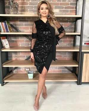 ПЛАТЬЕ В РАЗМЕР ТКАНЬ ПАЙЕТКИ НА ВЕЛЮР + ПОДКЛАД