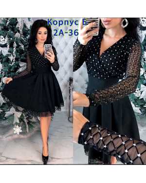 ПЛАТЬЕ В РАЗМЕР ТКАНЬ ЛАЙТ+СЕТКА + ПОДКЛАД