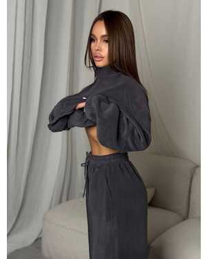 ЖЕНСКИЙ КОСТЮМ ДВОЙКА ТКАНЬ ВЕЛЮР