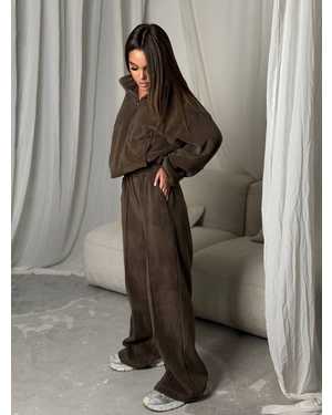 ЖЕНСКИЙ КОСТЮМ ДВОЙКА ТКАНЬ ВЕЛЮР