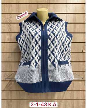ЖИЛЕТ ТКАНЬ 52% CASHMERE, 28% WOOL, 15% COTTON, 5% ELASTANE