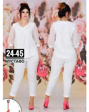 ЖЕНСКИЙ КОСТЮМ В РАЗМЕР ТКАНЬ ШИФОН