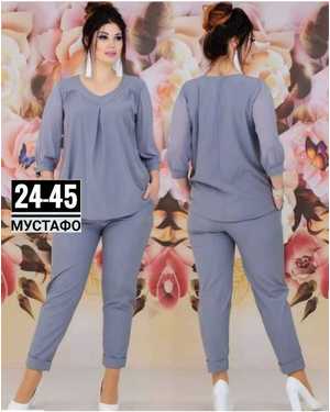 ЖЕНСКИЙ КОСТЮМ В РАЗМЕР ТКАНЬ ШИФОН