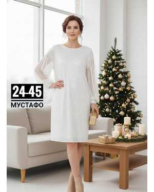 ПЛАТЬЕ ТКАНЬ ПАЙЕТКА С ПОДКЛАДКА