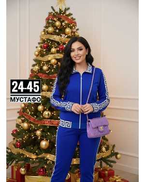 ЖЕНСКИЙ КОСТЮМ ДВОЙКА ТКАНЬ ТРИКОТАЖ