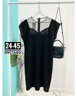 ПЛАТЬЕ ТКАНЬ КРЕПУН + СЕТКА