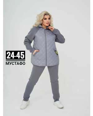 ЖЕНСКИЙ КОСТЮМ ДВОЙКА МАЛОМЕРЯТ ТКАНЬ ФЛИС СИНТЕПОН