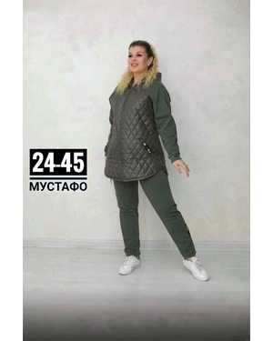 ЖЕНСКИЙ КОСТЮМ ДВОЙКА МАЛОМЕРЯТ ТКАНЬ ФЛИС СИНТЕПОН