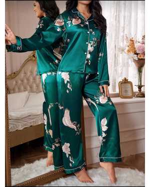 ПИЖАМА ШТАНЫ ТКАНЬ ШЕЛК