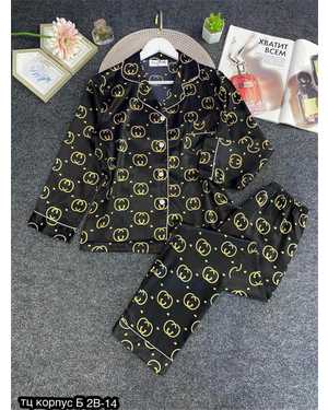 ПИЖАМА ШТАНЫ ТКАНЬ ШЕЛК